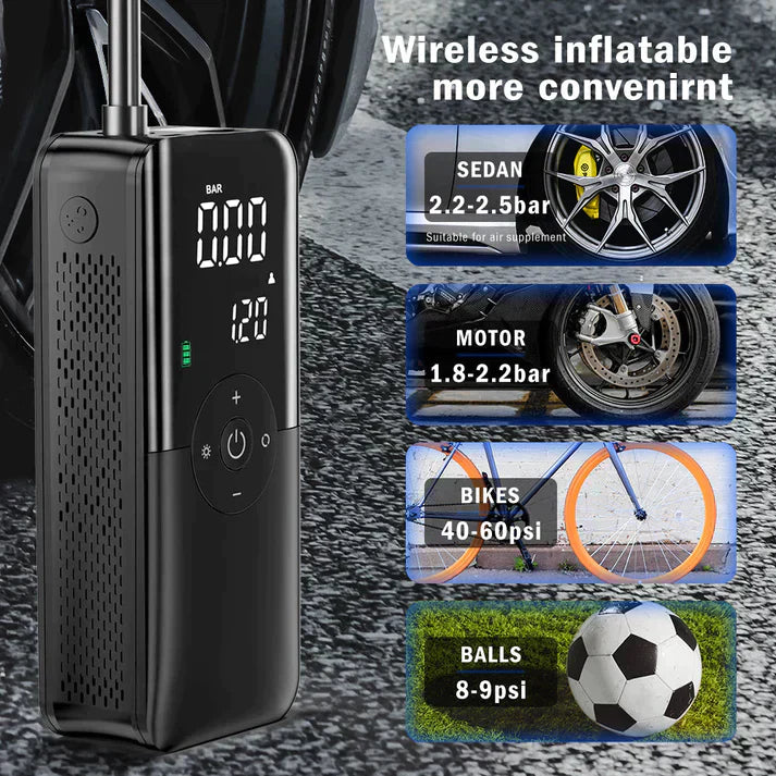 PORTABLE ELECRIC AIR PUMP - Zabcart