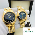 Rolex Stainless Steel Couple Watch With Rolex Box - Zabcart