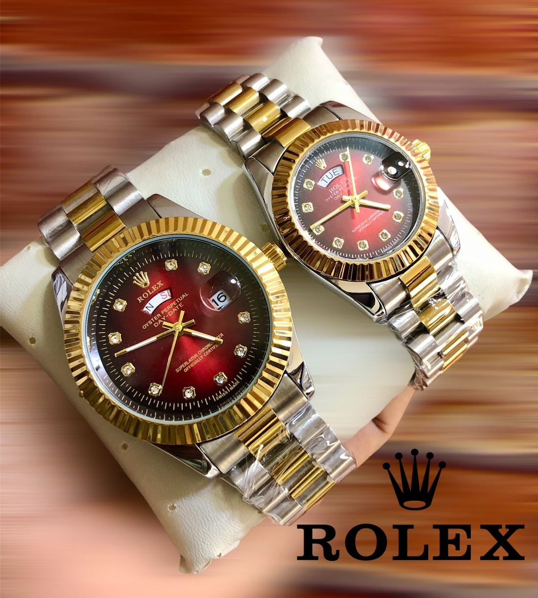 Rolex Steel Duo Set with Box - Zabcart
