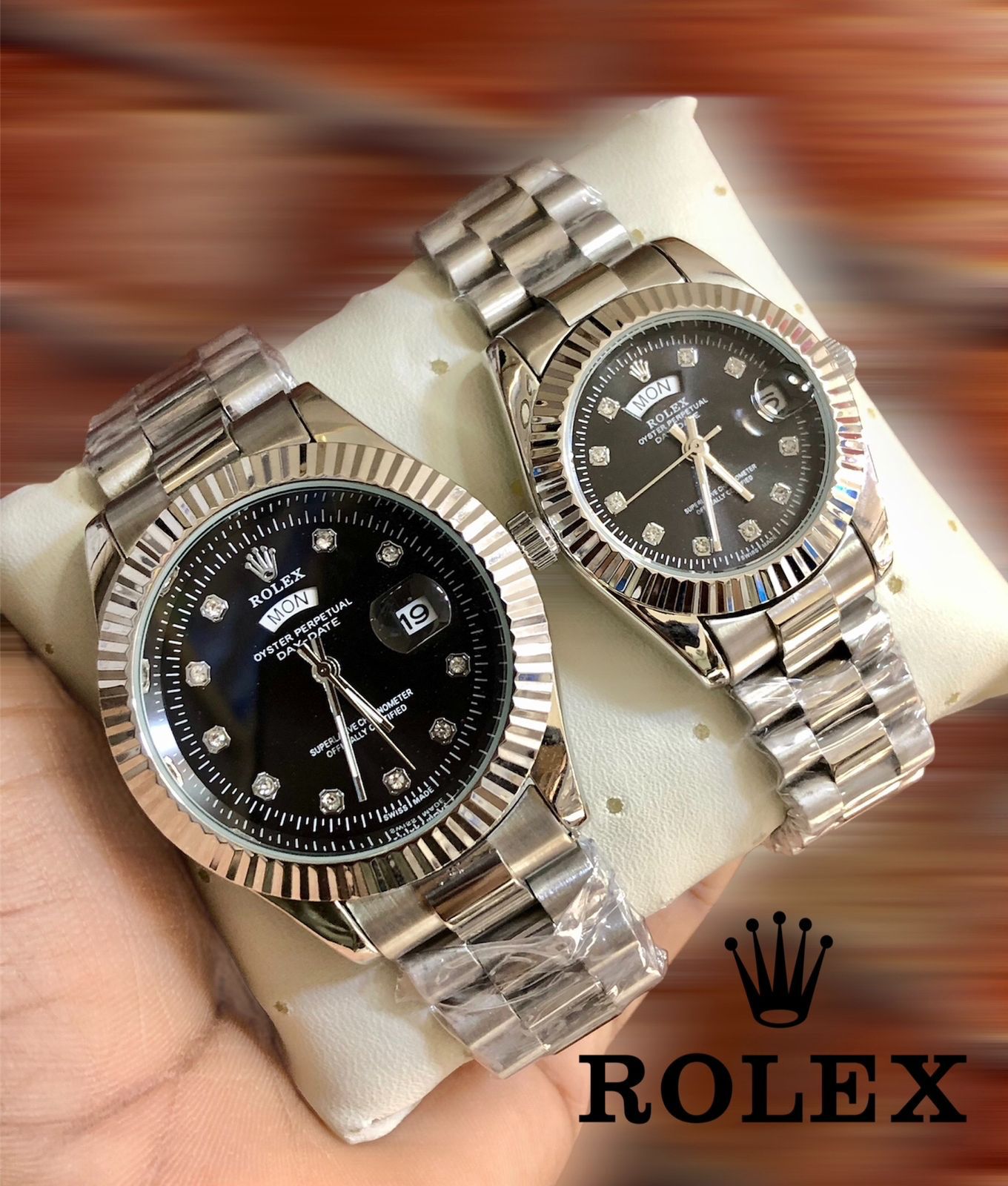 Rolex Steel Duo Set with Box - Zabcart