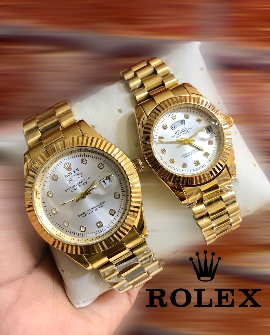 Rolex Steel Duo Set with Box - Zabcart