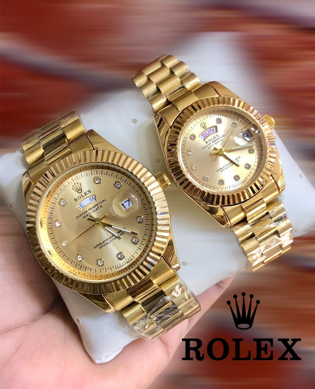 Rolex Steel Duo Set with Box - Zabcart