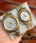Rolex Steel Duo Set with Box - Zabcart