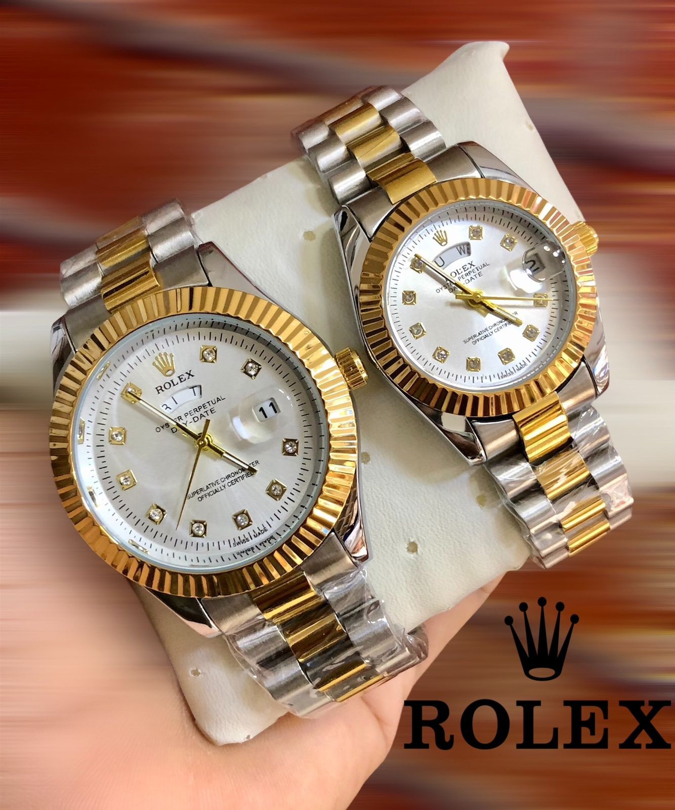 Rolex Steel Duo Set with Box - Zabcart
