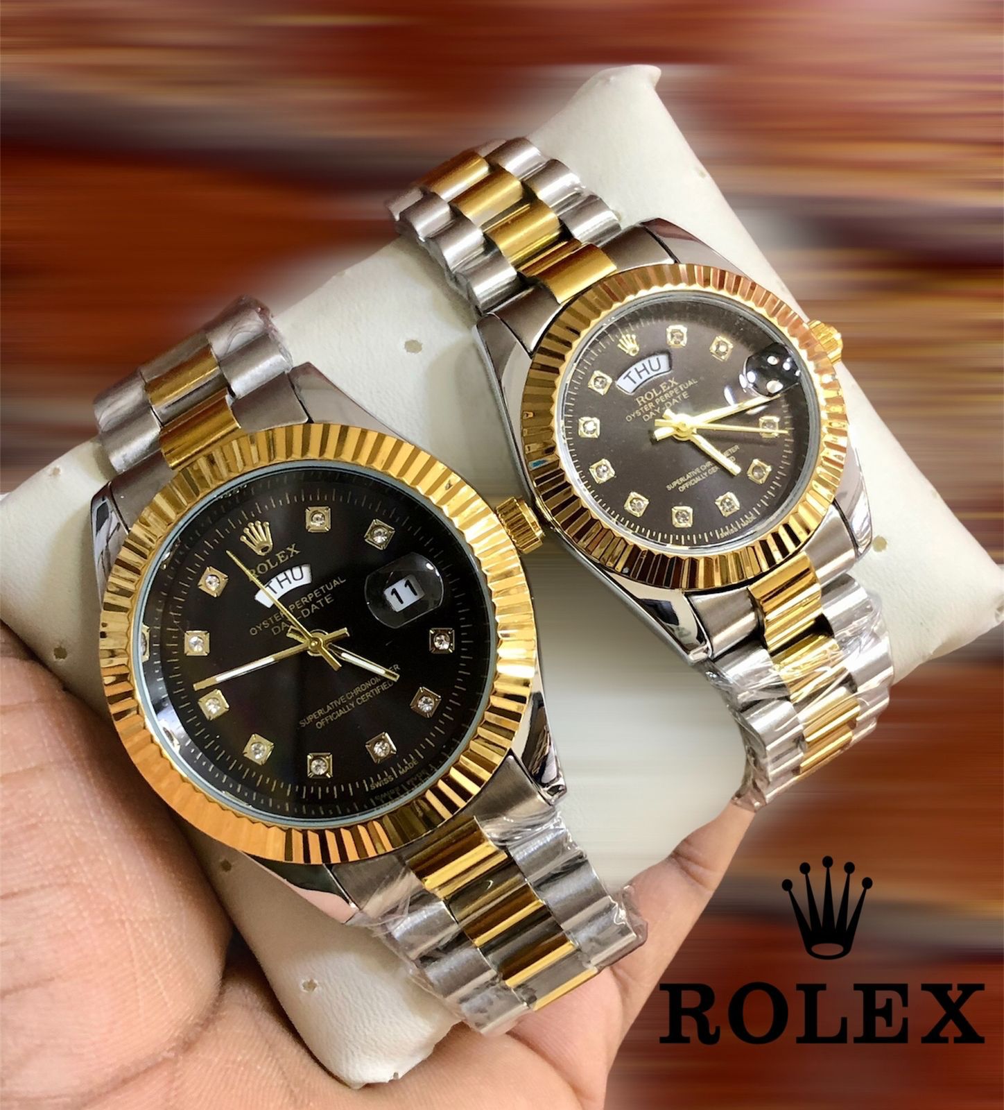 Rolex Steel Duo Set with Box - Zabcart