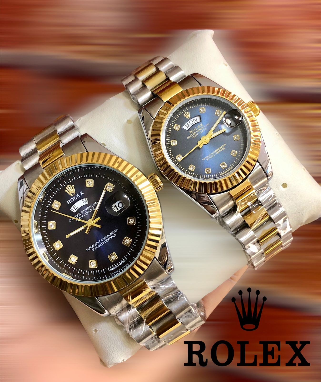 Rolex Steel Duo Set with Box - Zabcart