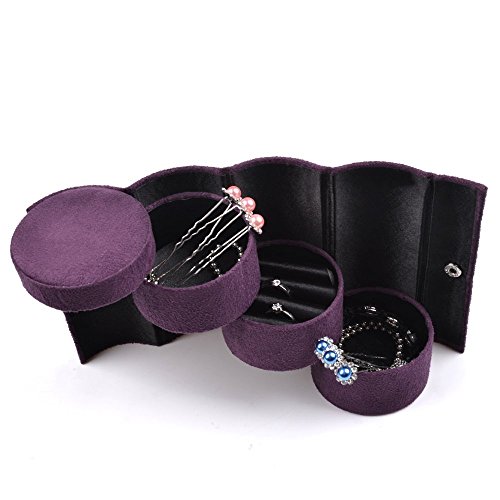 Schellen 3 Layers Portable Rotating Jewellery Box - Zabcart