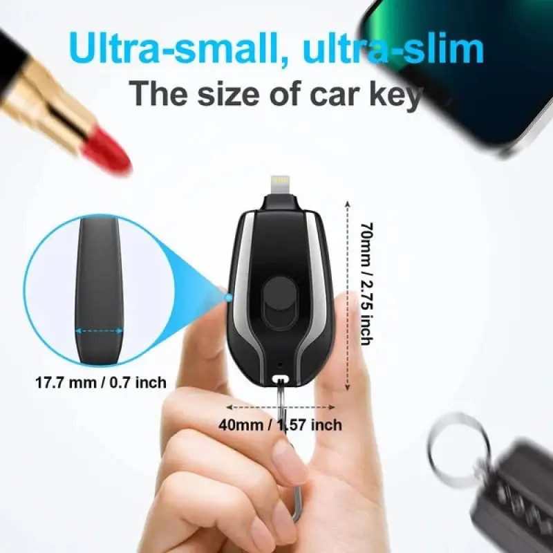 Emergency Portable Key Chain Charger - Zabcart