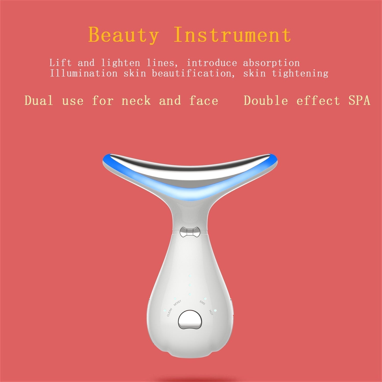 Color Light Neck Beauty Neck Massage Beauty Instrument - Zabcart
