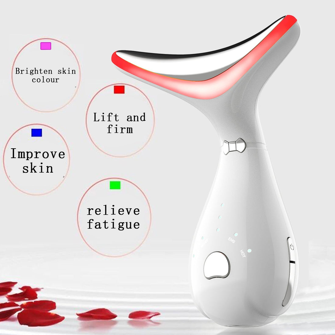 Color Light Neck Beauty Neck Massage Beauty Instrument - Zabcart