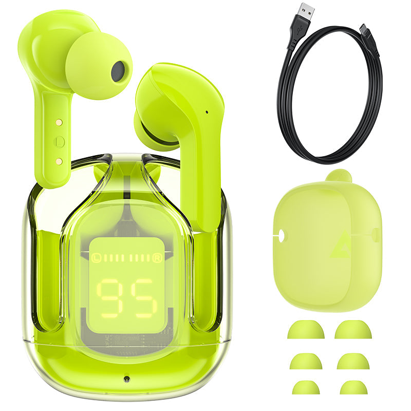 T6 Crystal Wireless Earphones - Zabcart