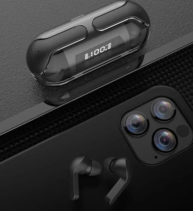 Crystal Wireless Earphones - Transparent Air 33 - Zabcart