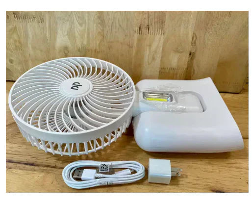Rechargeable LED Fan - Zabcart
