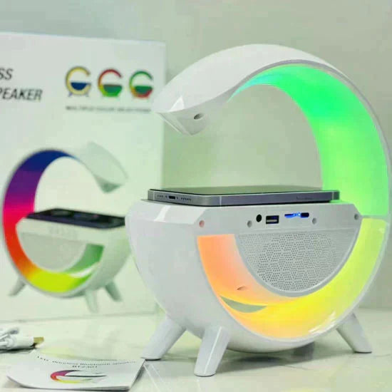G SHAPED RGB LIGHT TABLE LAMP WITH WIRELESS CHARGER - Zabcart