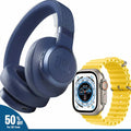 JBL JB55 Headphones + Ultra 8 Watch Combo - Zabcart