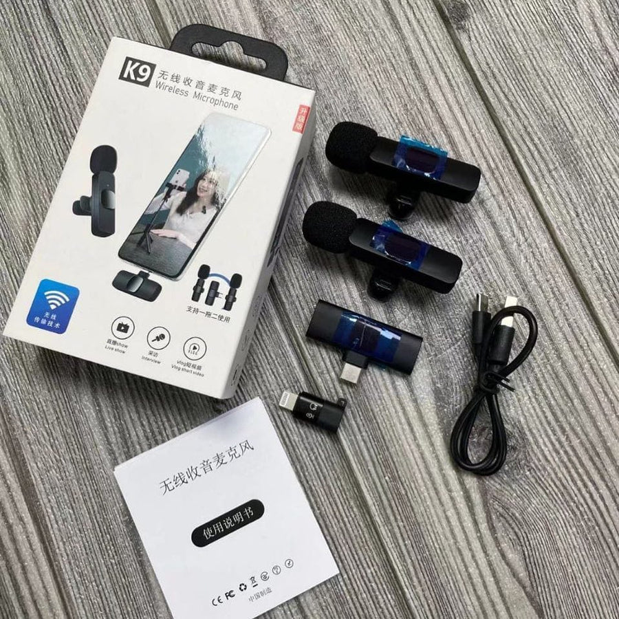 K9 Wireless Microphone For video making - Zabcart