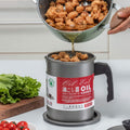 Stainless Steel Oil Filter Pot with Tray - Zabcart