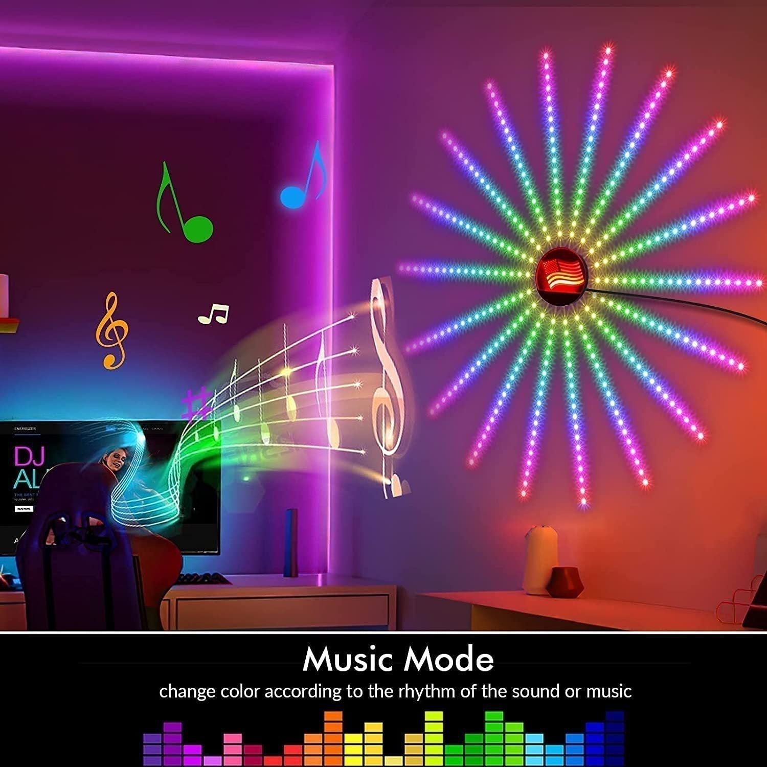 Smart Firework LED Lights - Zabcart