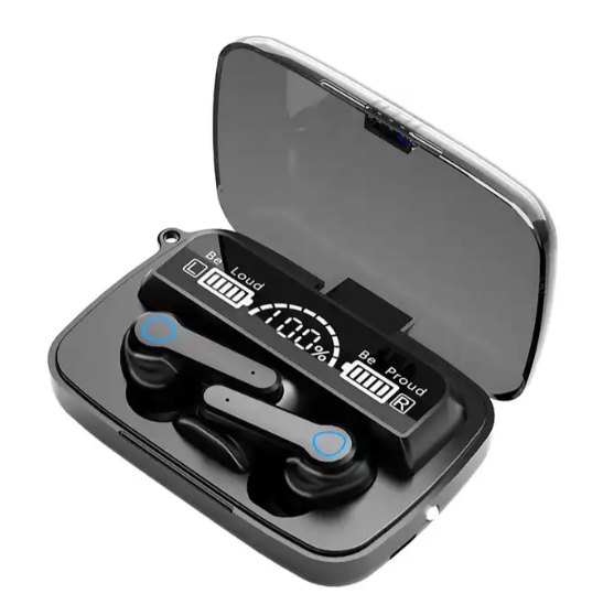 Black M19 Bluetooth Earphones - Zabcart
