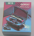 Black M19 Bluetooth Earphones - Zabcart