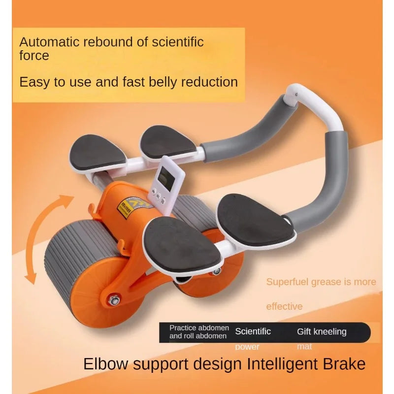 Auto Rebound Abs Wheel With Elbow Support - Zabcart
