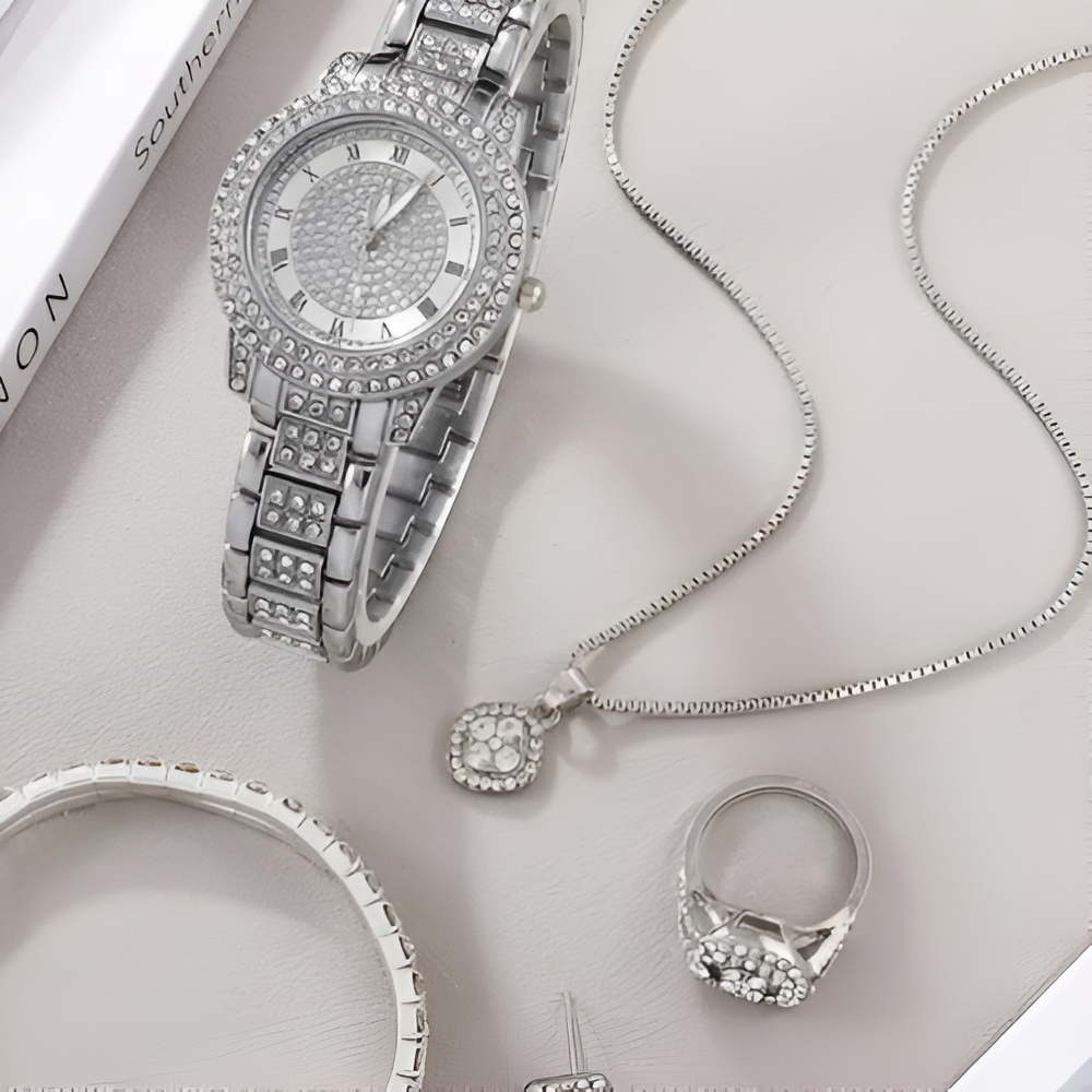 Butterfly Watch & Jewelry Set 6PCS - Zabcart