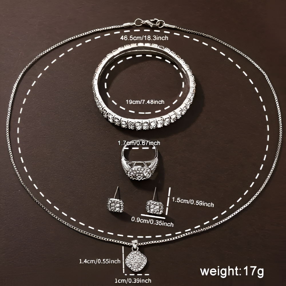 Butterfly Watch & Jewelry Set 6PCS - Zabcart