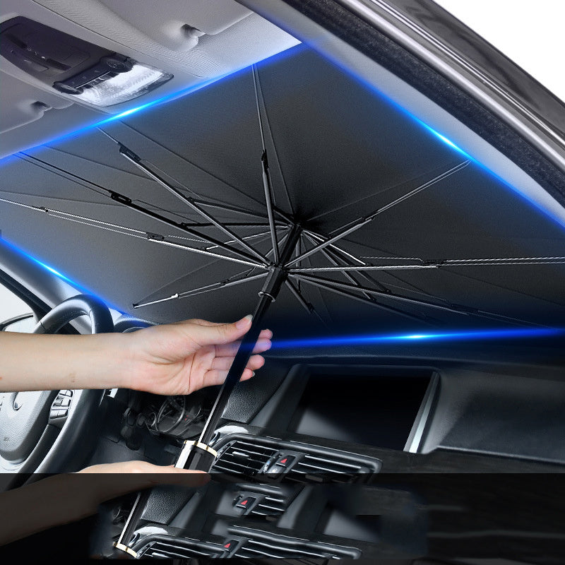 Car Windshield Sunshade Heat Block Umbrella - Zabcart