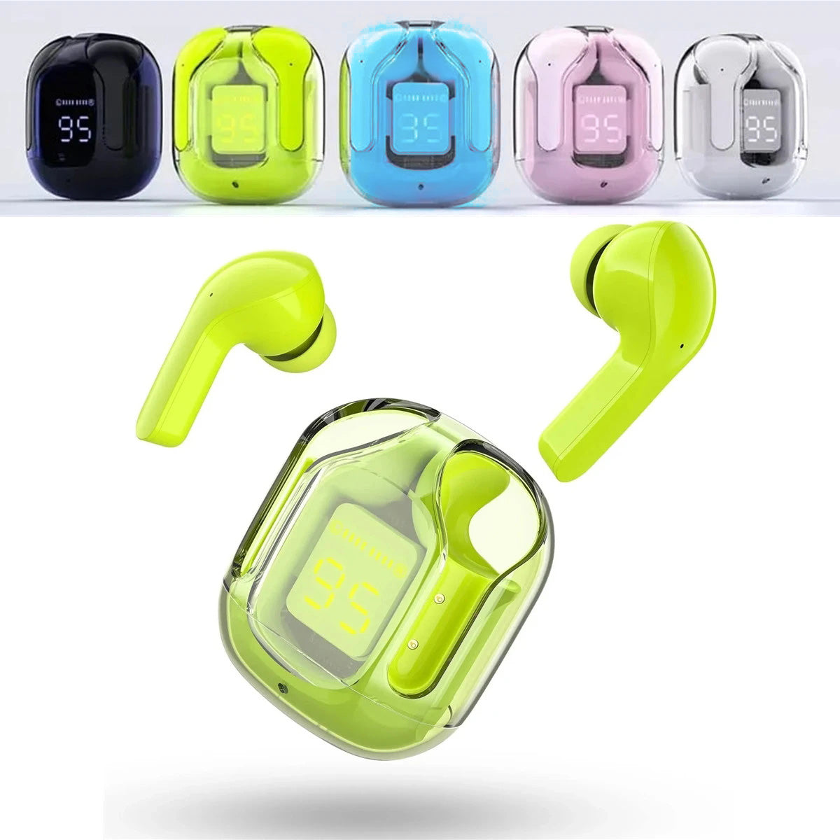 T6 Crystal Wireless Earphones - Zabcart