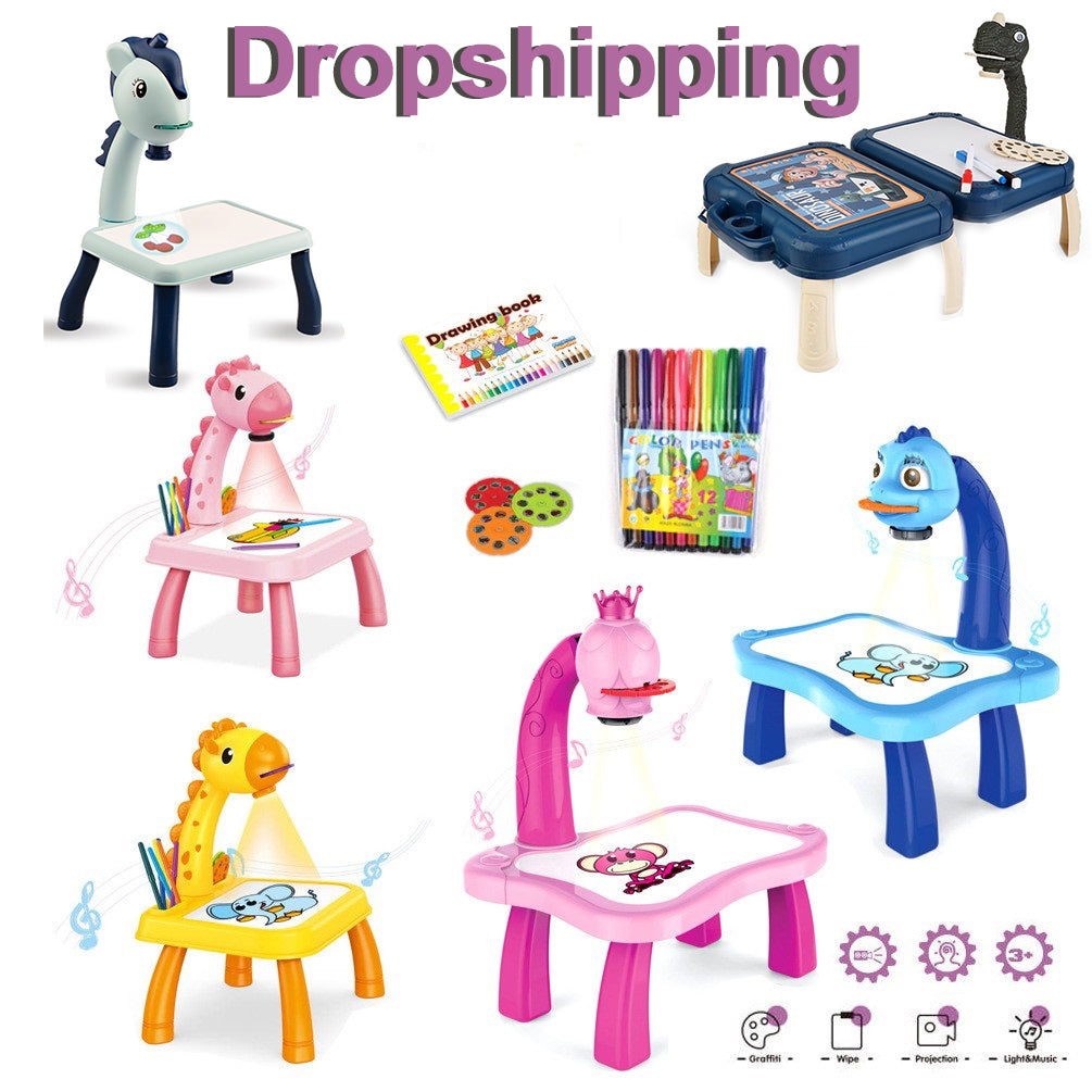 LED Projector Art Painting Table for Kids - Zabcart