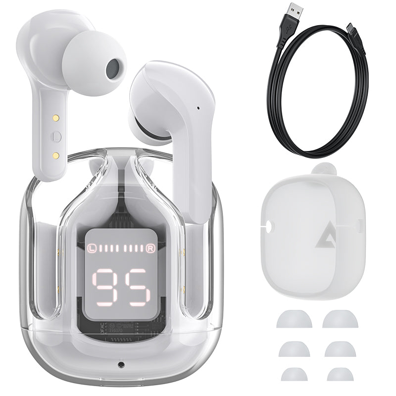 T6 Crystal Wireless Earphones - Zabcart
