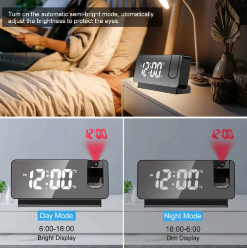 Multi-functional LED Digital Projector Clock - Zabcart