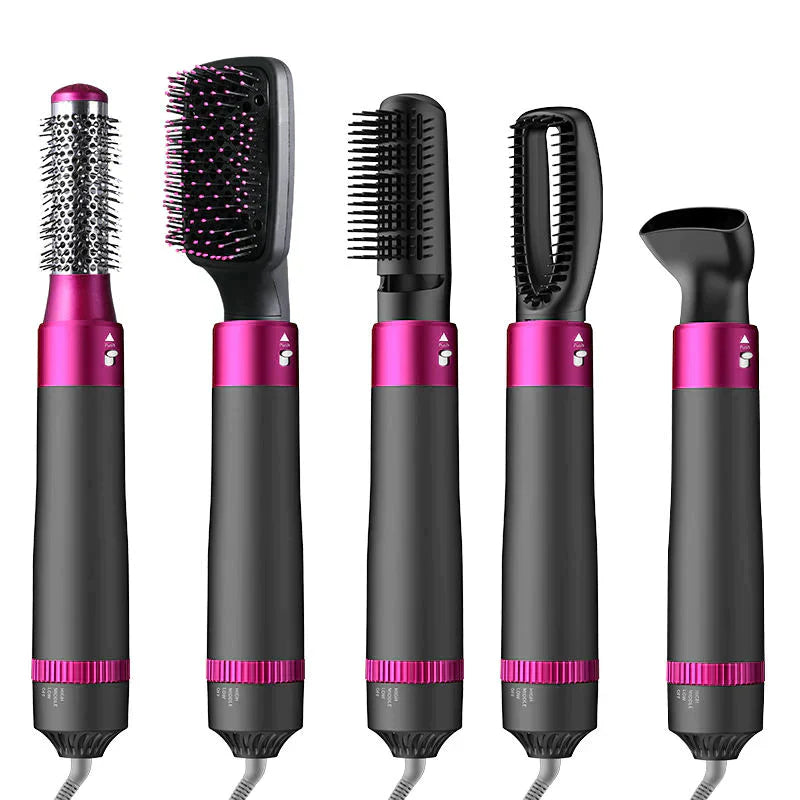 HOT AIR BRUSH | DRY, STYLE, AND VOLUMIZE | IONIC TECHNOLOGY (5-IN-1) - Zabcart