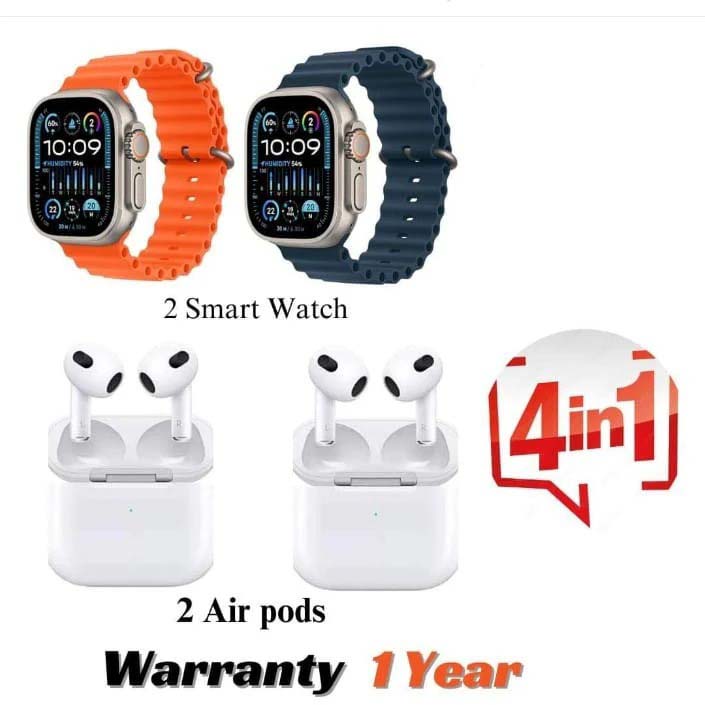 2 ULTRA SMART WATCHES & 2 AIRPODS - Zabcart